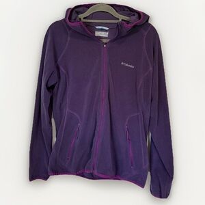 Columbia Women’s Omni-Wick Purple Full Zip Hooded Jacket Size Medium Activewear